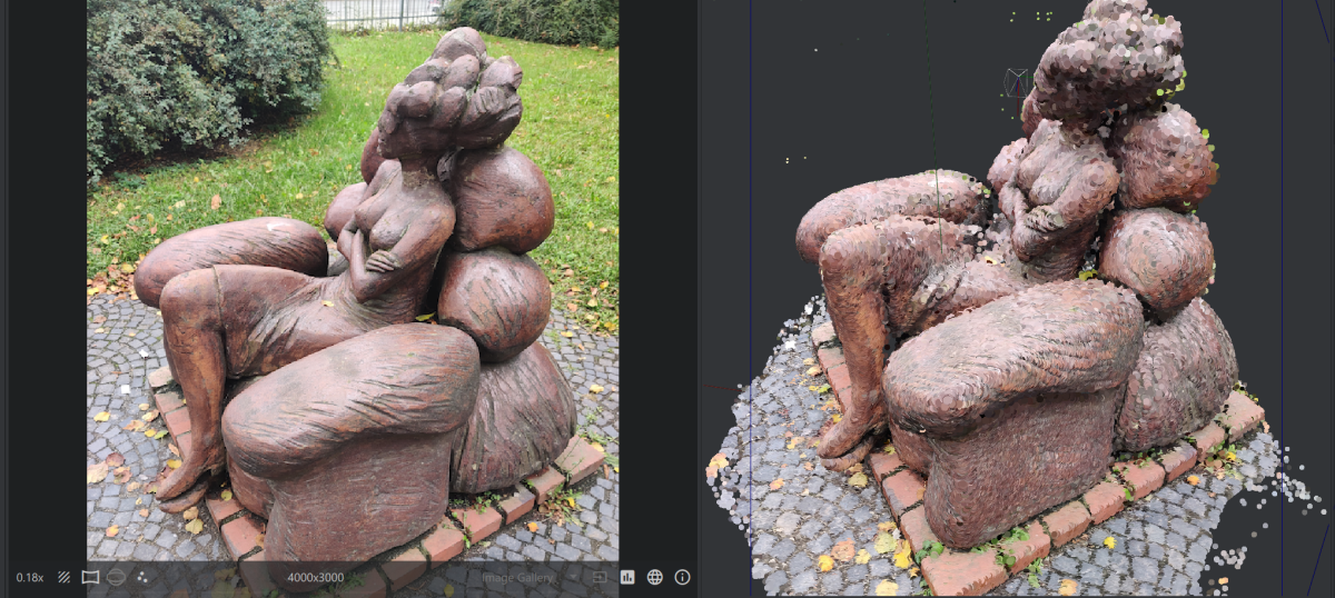 The Waiting dense point cloud