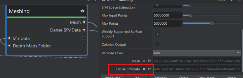 Dense point cloud