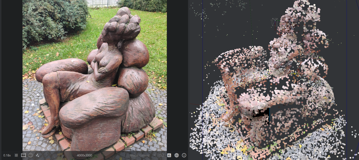 The Waiting sparse point cloud